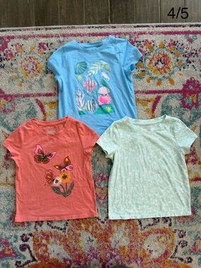 Cat & Jack Girls Short Sleeve Tee Set